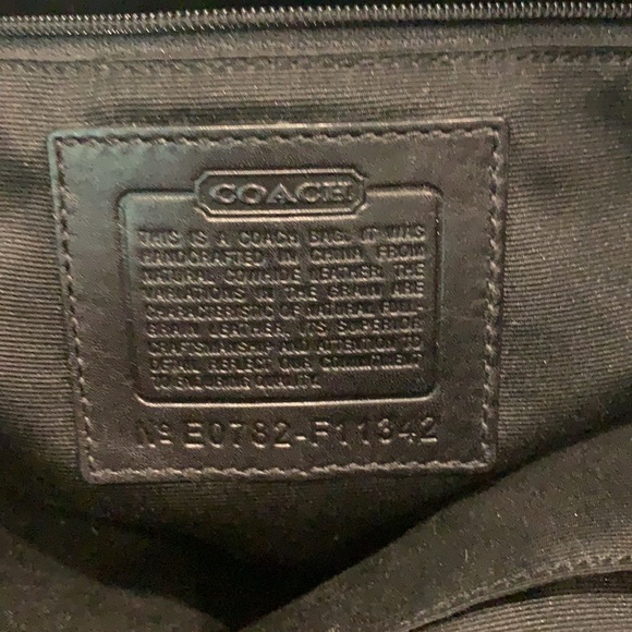 COACH BLACK LEATHER SHOULDER BAG - Picture 4 of 9